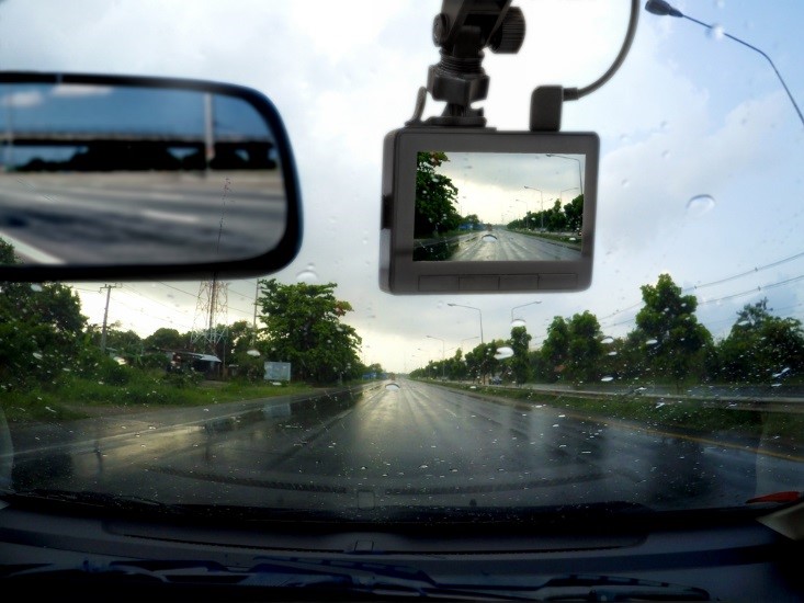 dash cam in action